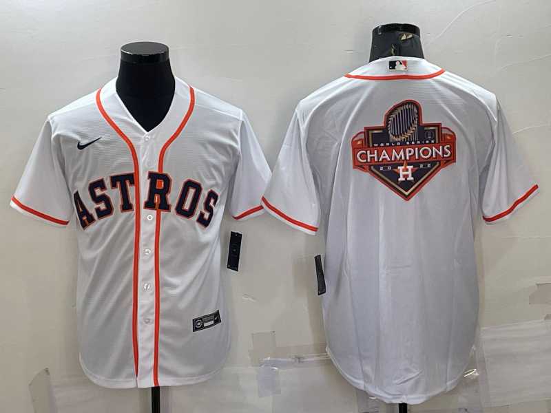 Men%27s Houston Astros White Champions Big Logo Stitched MLB Cool Base Nike Jersey->new orleans pelicans->NBA Jersey